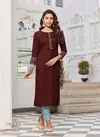 Ladies Flavour Serena 7 Rayon New Fancy Ethnic Wear Designer Kurtis Collection